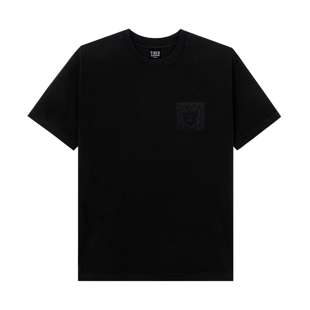tired ts00115 double vision ss tee black