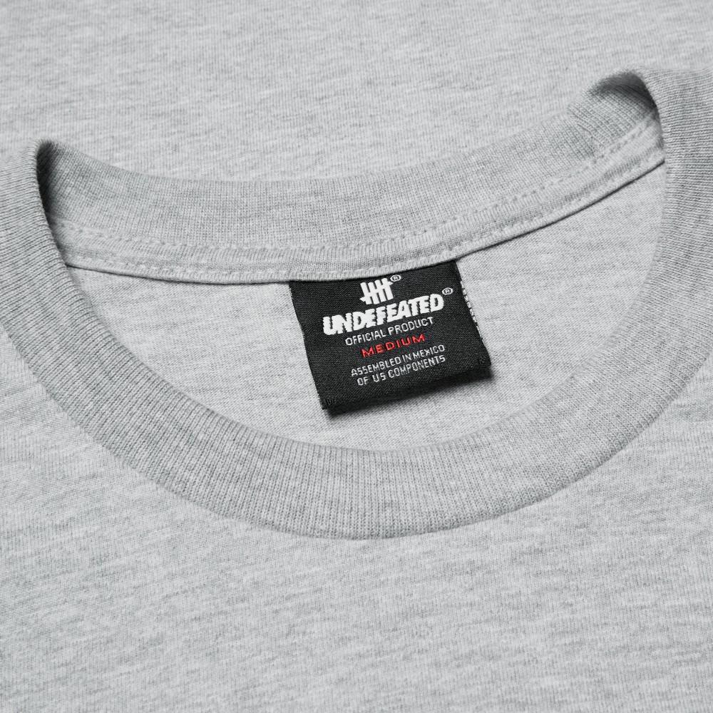UNDEFEATED OUTLINE TEE // GREY HEATHER-The Collateral