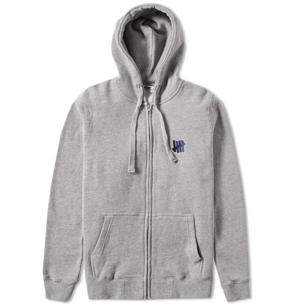UNDEFEATED UNDEFEATED STARS ZIP HOOD // GREY HEATHER-The Collateral