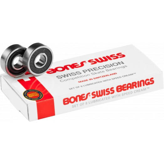 BONES BEARINGS ORIGINAL SWISS SILVER/BLACK