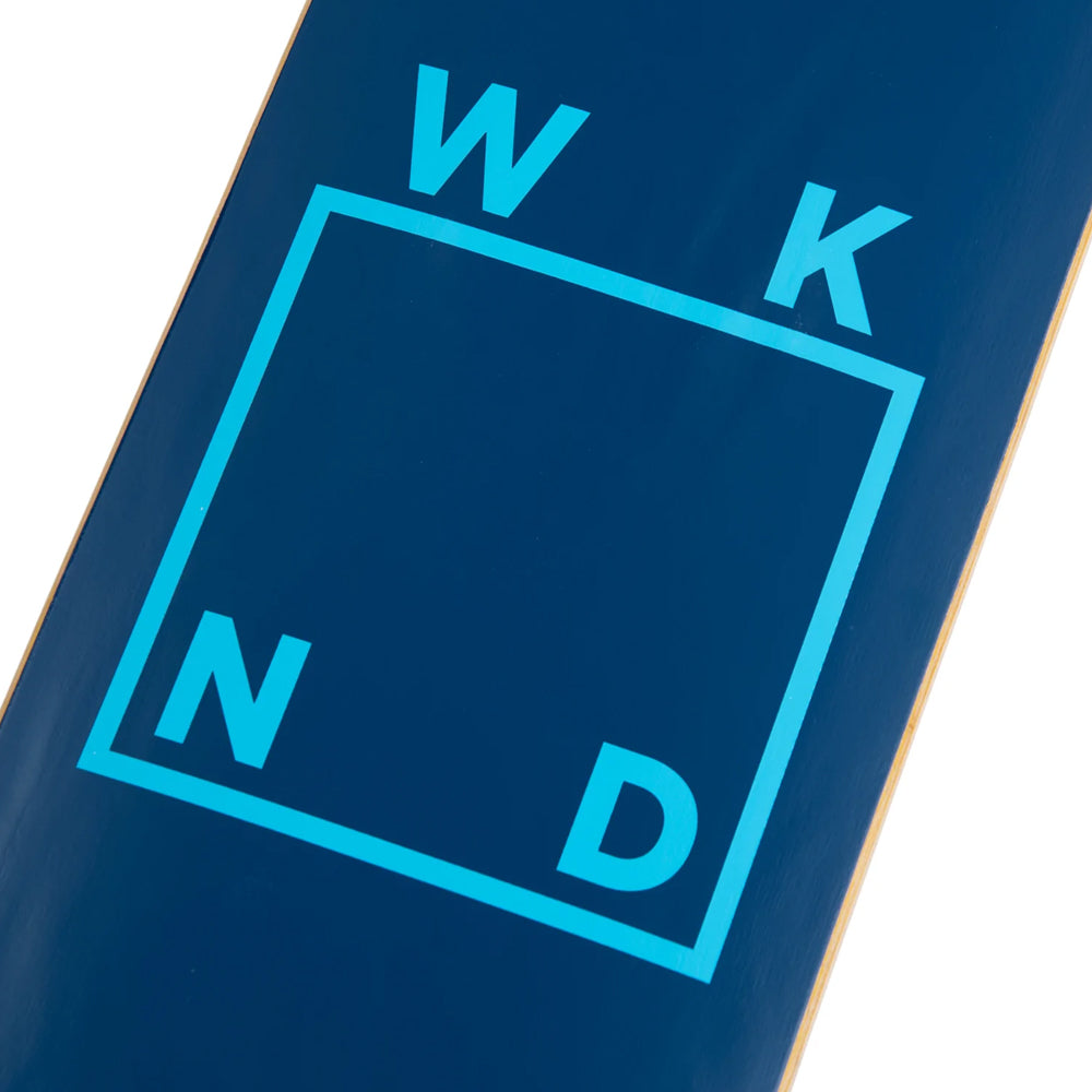 wknd skateboards blue blue logo deck 8 375nh